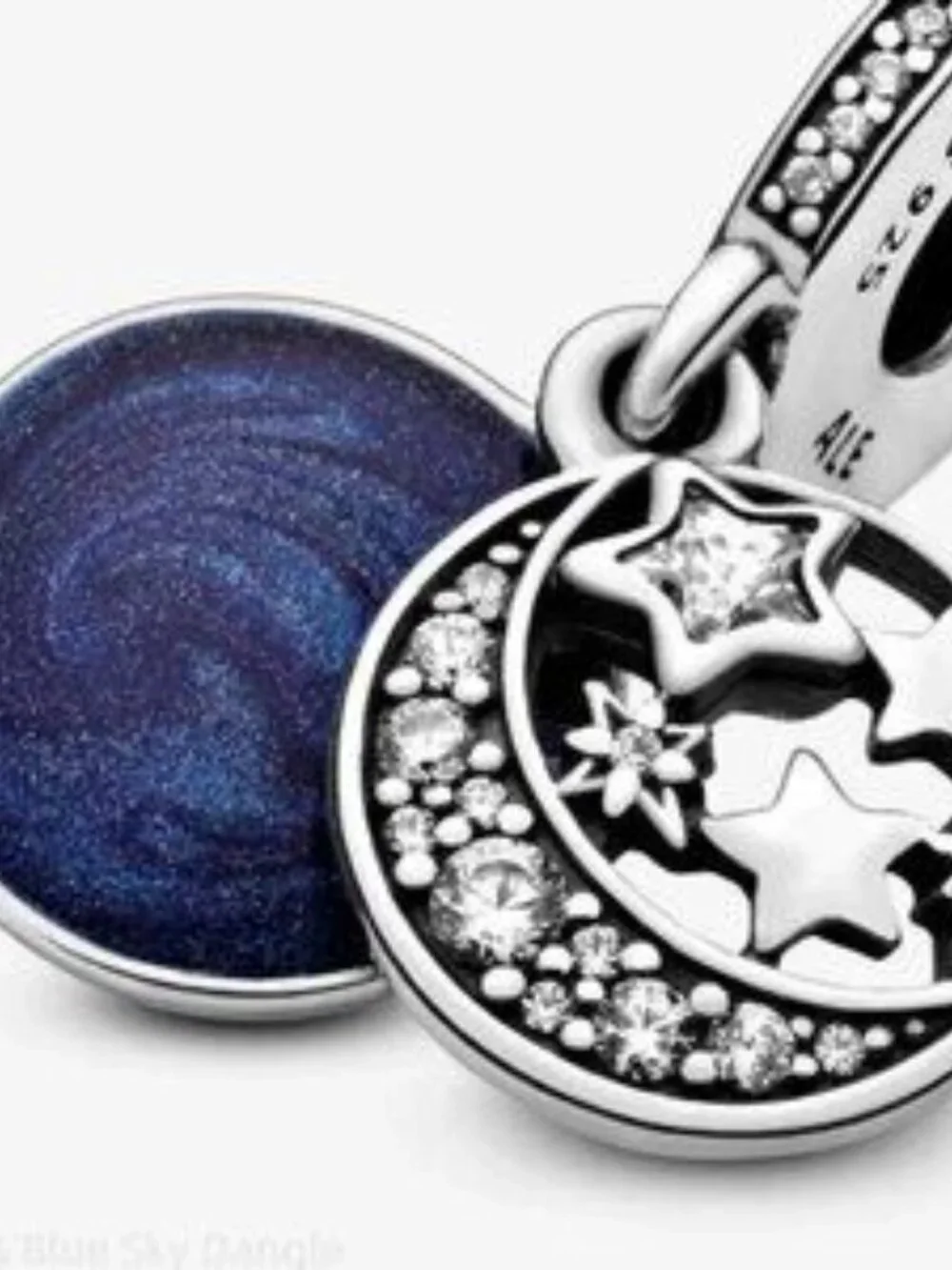 Pandora Moon & Blue Sky Dangle Charm